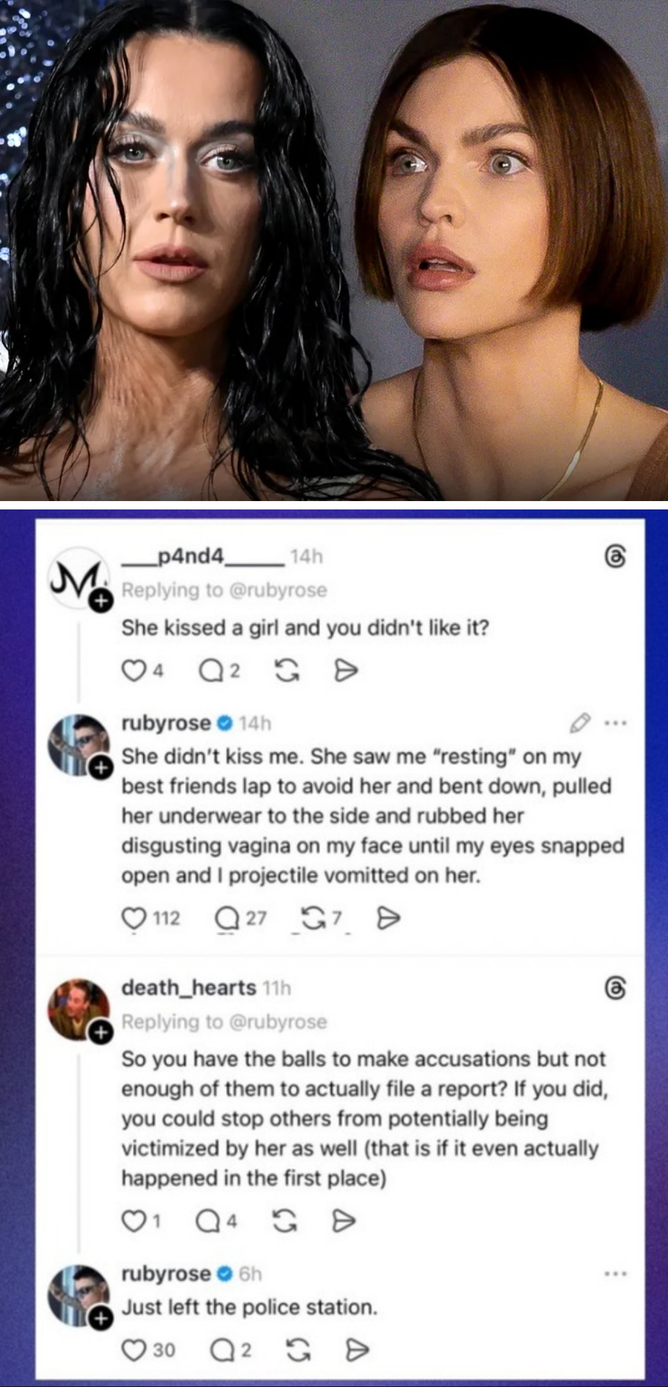 3. Katy dijo que Ruby es una mentirosa compulsiva