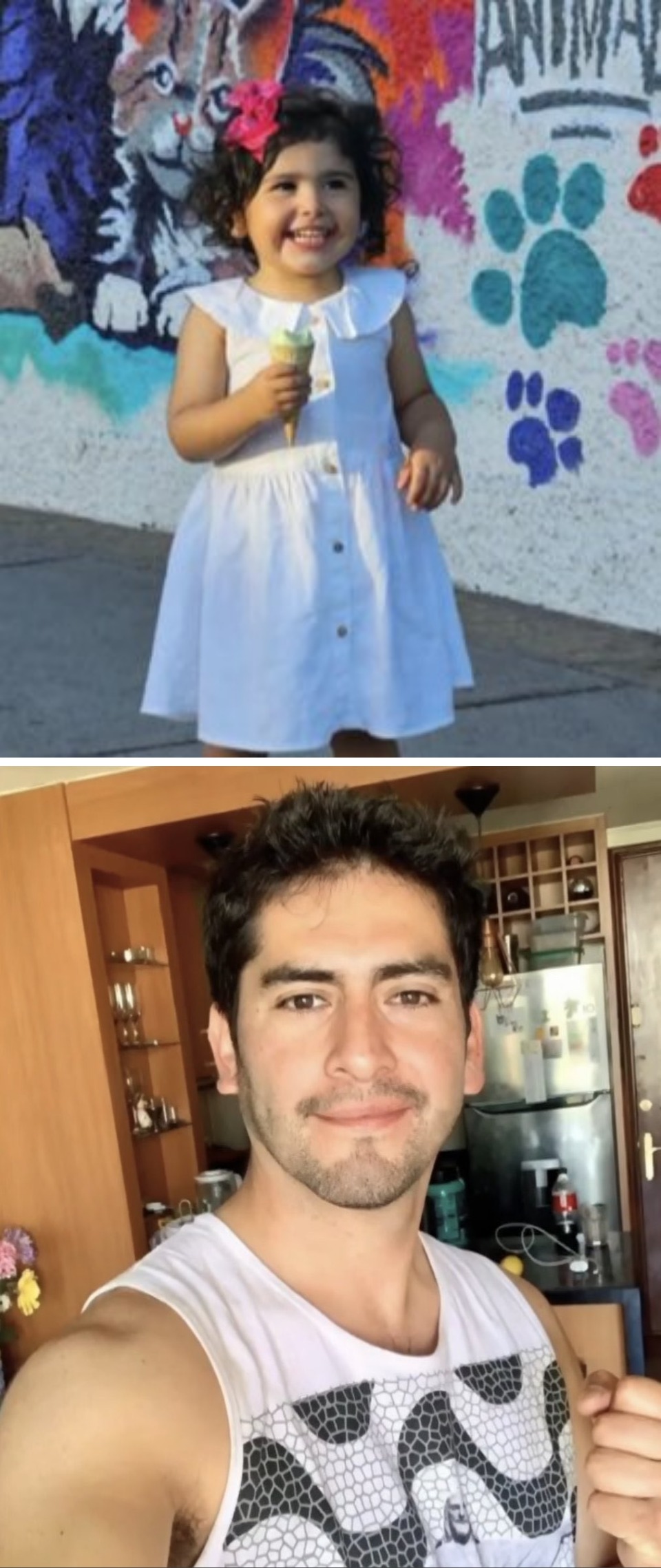 1. La niña cayó desde el piso 11