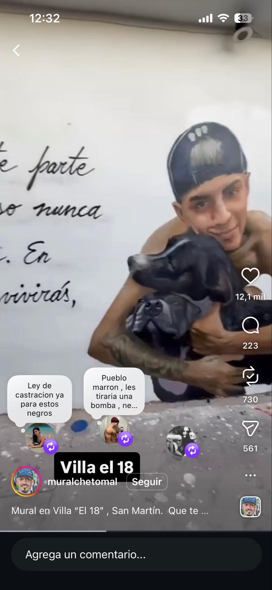 6. Denunciaron otros murales en honor a delincuentes